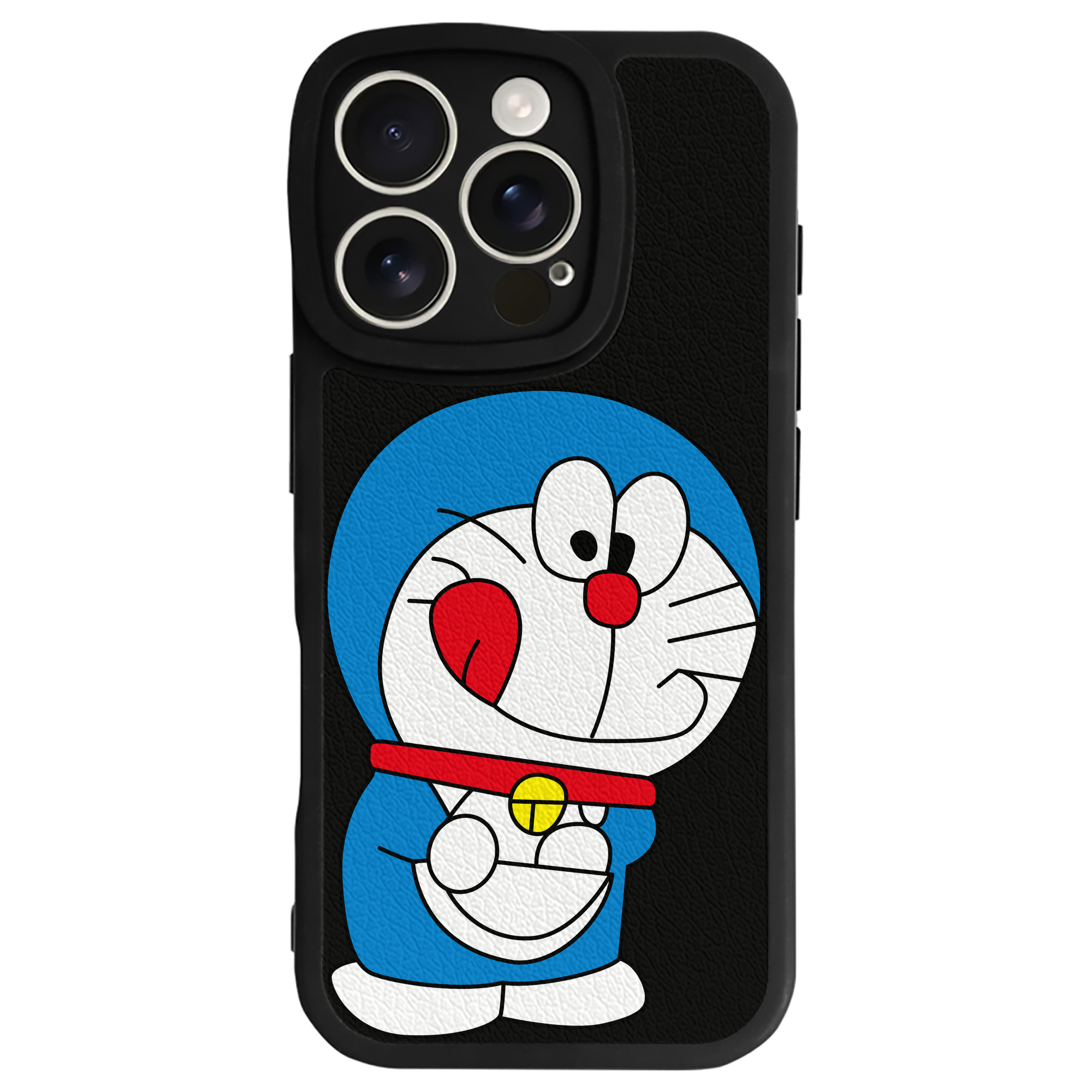 （画像用） ドラえもん Doraemon 【iPhone 16シリーズ対応】シリコンスマホケース（レザー調） 材質：シリコン